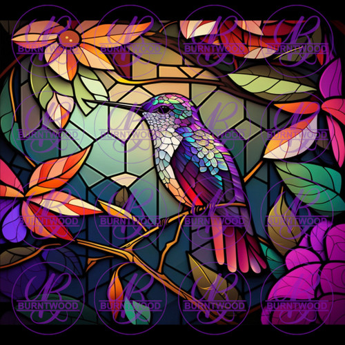 Stained Glass Bird 5874