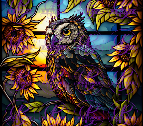 Stained Glass Owl 7515