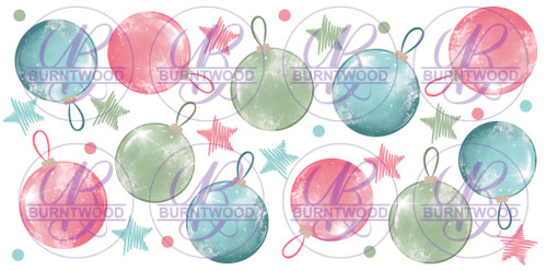 UV DTF 16oz Wrap - Christmas Ornaments 9813