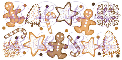 UV DTF 16oz Wrap - Christmas Cookies 9809