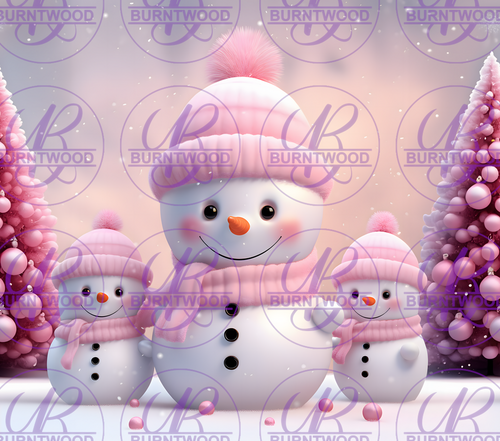 Pink Snowmen 9829