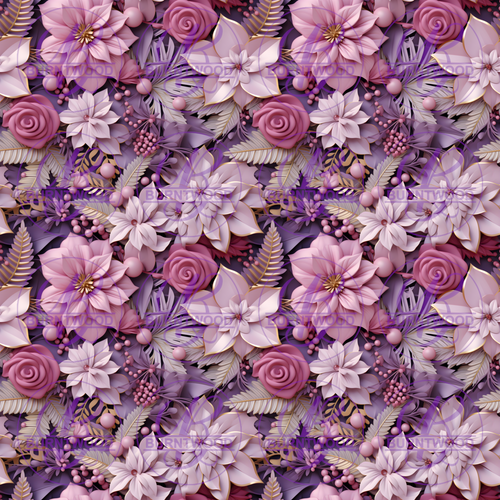 Purple and Pink Florals 9750