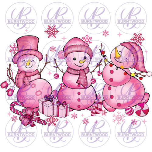 Pink Snowmen 6105