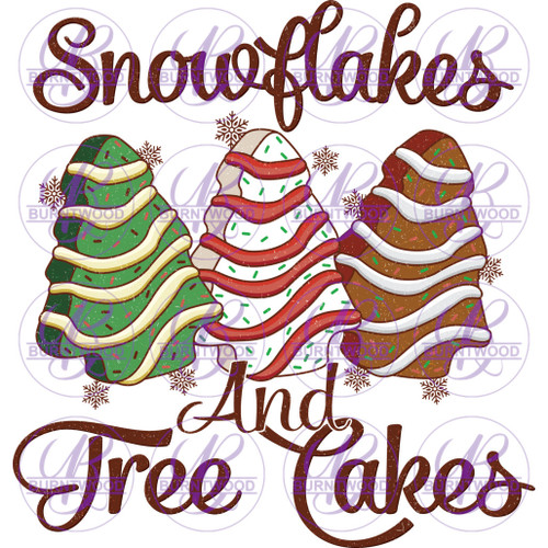 Snowflakes And Tree Cakes 6062