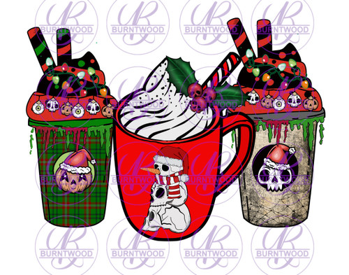 Christmas Skull Cups 2251