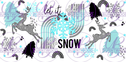 UV DTF 16oz Wrap - Let It Snow 9985