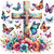DTF - Floral Cross 0784