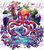 DTF- Octopus (Black Apparel Only) 1082