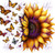 Butterfly Sunflower 6983