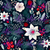 Christmas Floral Seamless 9726