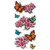 Temporary Tattoo, 3D-34, Butterfly Multi 34, 3.5" x 7.5"