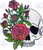 Red Floral Skull 0614
