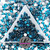 Glass Flatback Rhinestone - Blue Zircon
