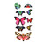 Temporary Tattoo, TL-002, Butterfly Multi 002, 3.5" x 7.5"