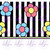Retro Flowers 20/30oz Wrap 6933