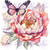Floral Butterfly 4242