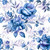 Digital - Blue Floral Seamless 8680