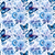 Digital - Blue Butterflies Seamless 9469