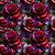 Digital - Goth Roses Seamless 9787
