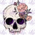 DTF - Pink Rose Skull 0263
