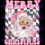 Pink Retro Santa 6054