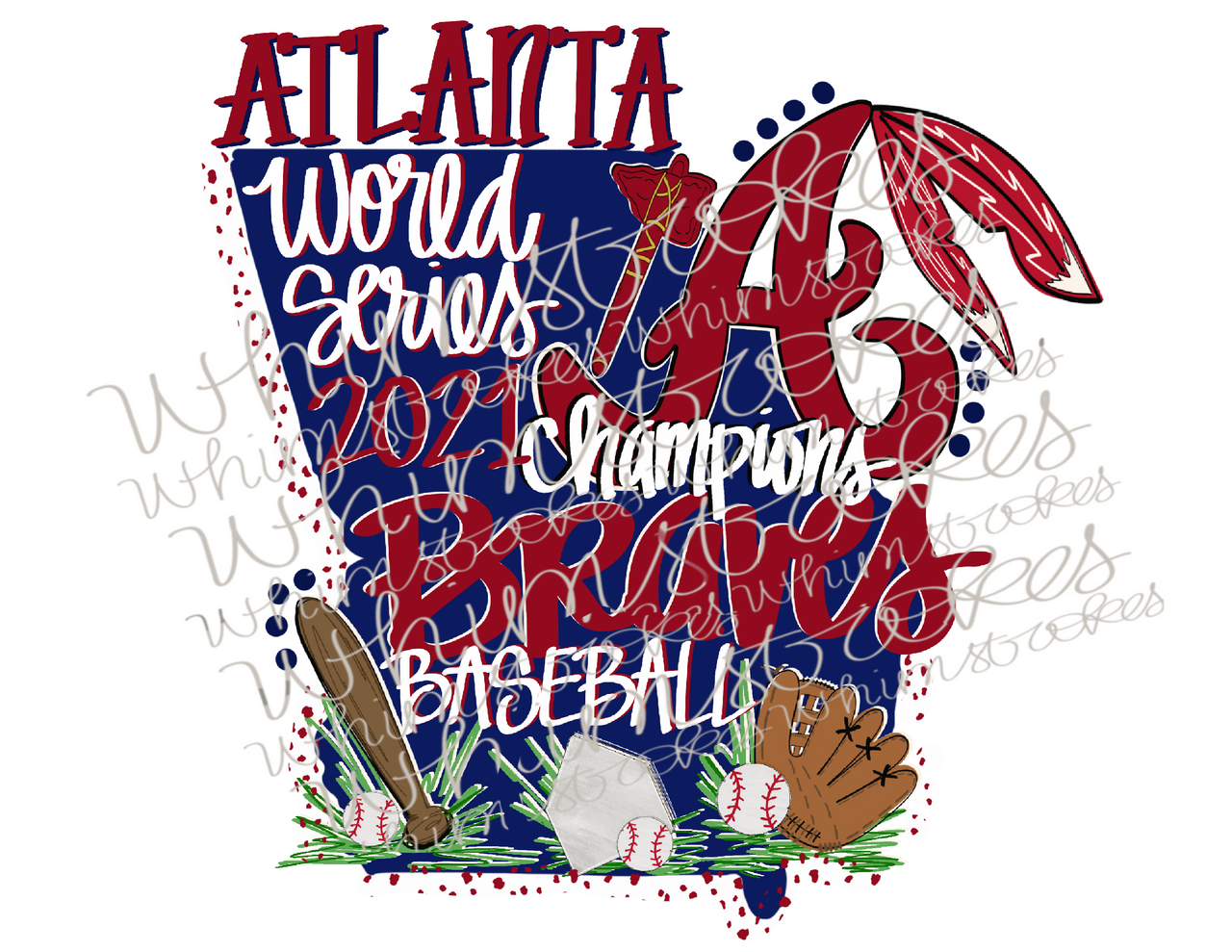 cool atlanta braves drawings