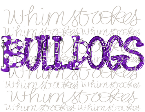 Bulldogs
Bulldogs purple and white
Sublimation 
PNG
Whimstrokes 
Digital download