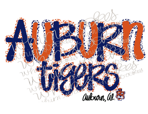 Leopard auburn tigers
Tigers
Auburn
Whimstrokes 
PNG
Digital download