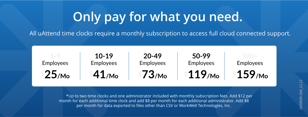 uAttend Subscription Pricing