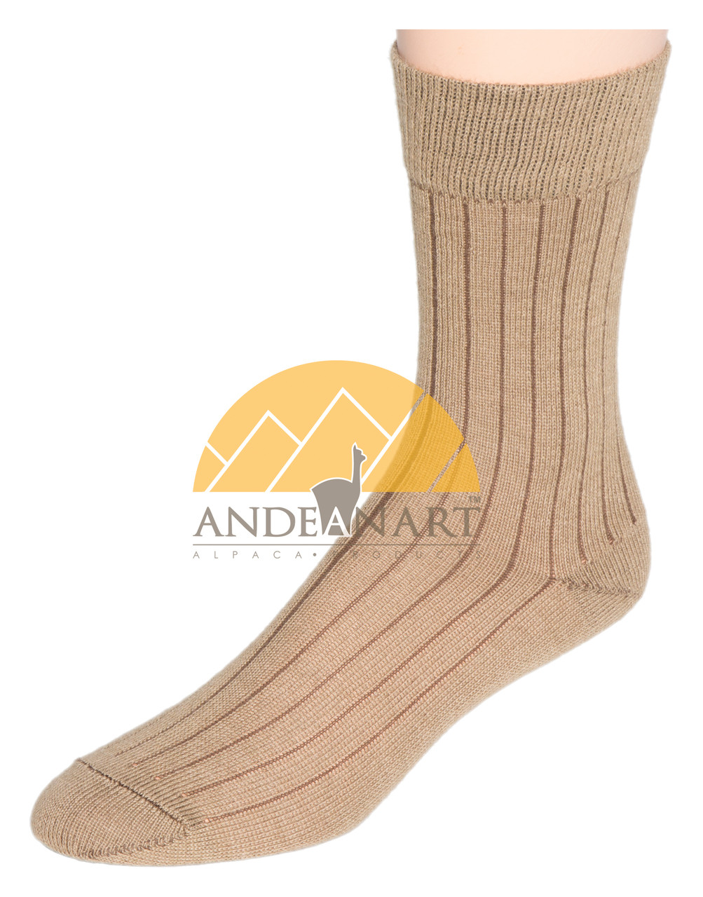 light brown dress socks Coffee Brown Solid Ribbed Fine Merino Wool Sock Linked Toe Mid-Calf