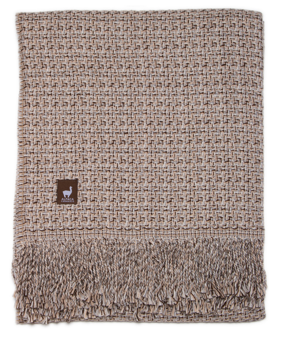 Cross Weave Alpaca Throw Alpaca and Acrylic Blend Blanket by Alpaca Carrasco