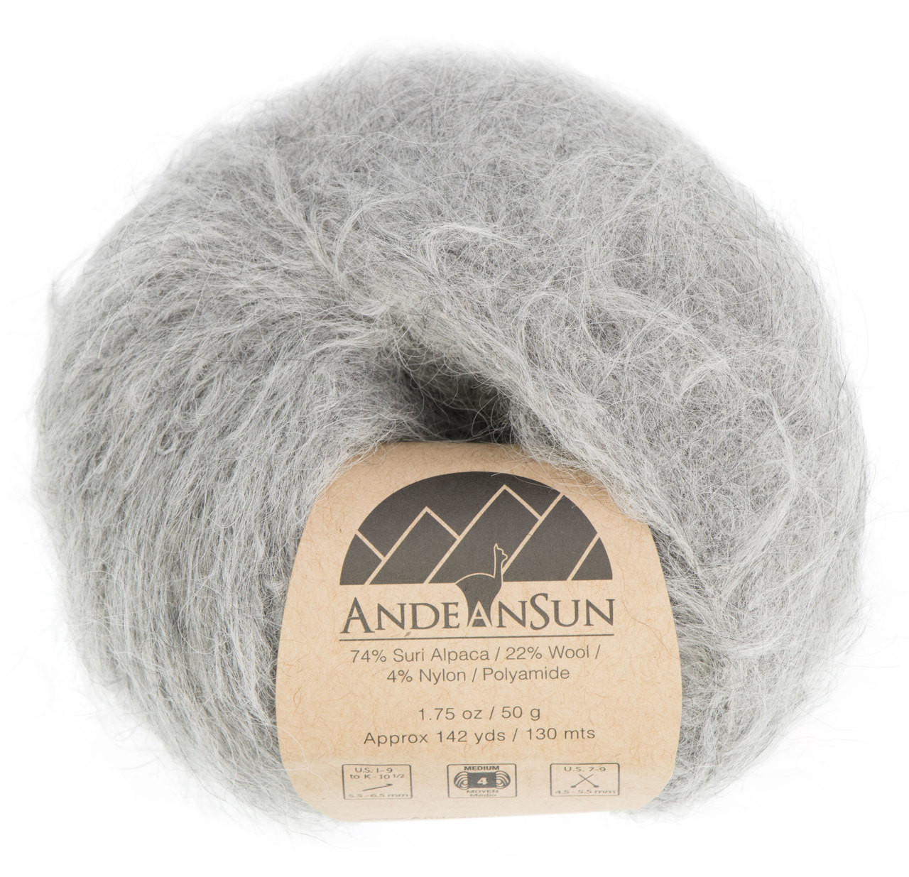 Alpaca Yarn Full of Loops, Medium, Aran, Worsted, 1.8 oz Ball, 153