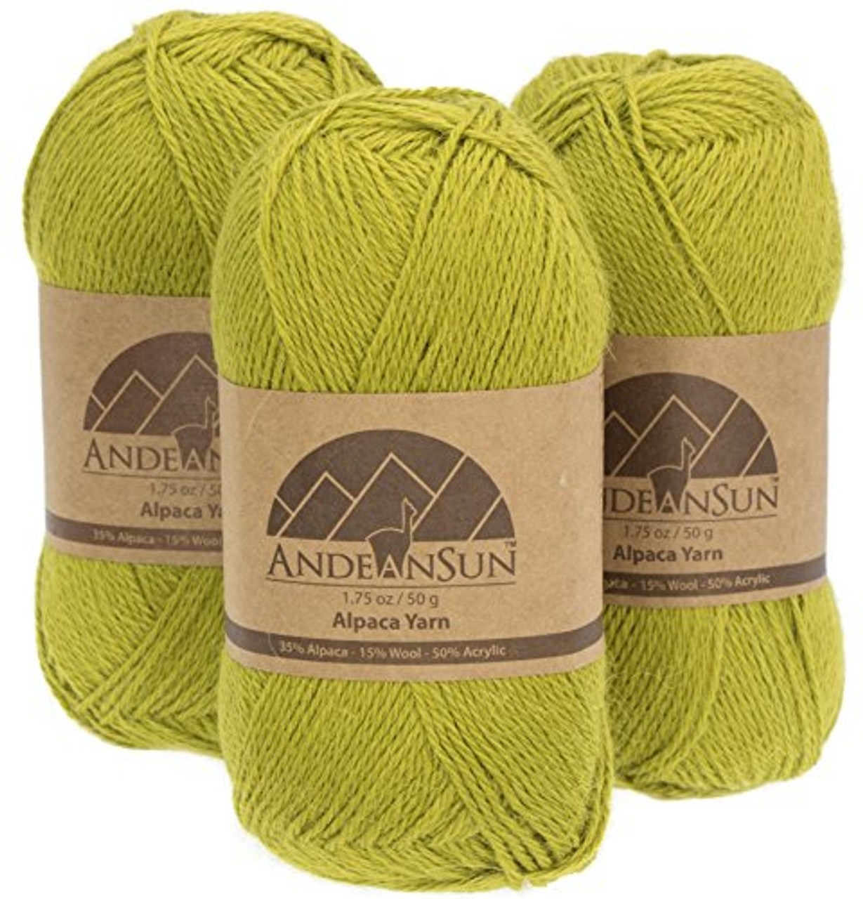 NEW-Alpaca Blend Yarn (Weight #5) BULKY - SET OF 3 Skeins 150 GRAMS TOTAL  by AndeanSun - Llacta