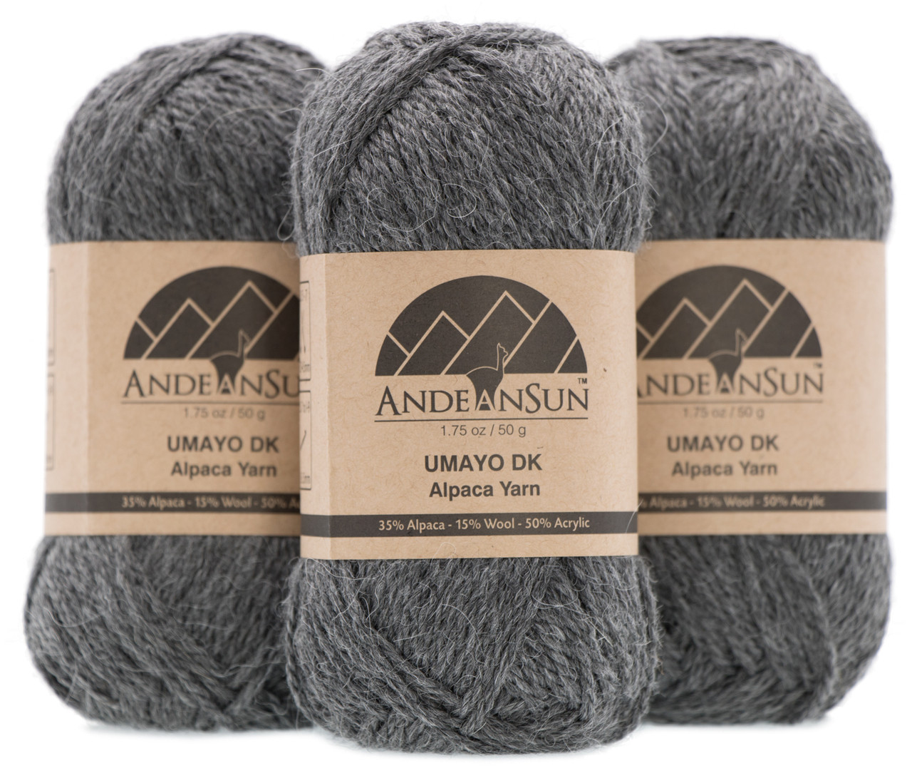 AndeanSun 100% baby alpaca yarn (weight #3) dk - set of 3 - andeansun -  luxuriously soft for knitting, crocheting - great for baby garmen