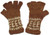 100% Alpaca KIDS FINGERLESS Gloves with Andean Motif (HandSpun - HandKnitted - UNDYED Natural Alpaca Colors) - 16783206