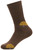 Men's Dress Alpaca Socks - Ribbed Crew by AndeanSun - Dark Brown - 16711701