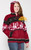 Alpaca Motif Heavyweight Full-Zip Hoodie Jacket - FAUX Alpaca - Dark Red - 16264001