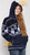 Alpaca Motif Heavyweight Full-Zip Hoodie Jacket - FAUX Alpaca - Navy Blue - 16264001