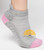 Alpaca Running Cushioned Tab Ankle Socks VERSION 2.0 - AndeanSun - Light Grey and Pink - 16711730