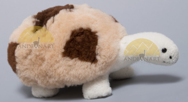 Alpaca Fur Turtle Small 4" tall fur to fur - Assorted Color - 15961614