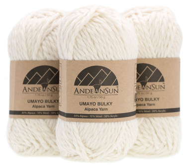 100% Highland Wool Yarn Set of 3 Skeins (150 Grams) Fingering Weight