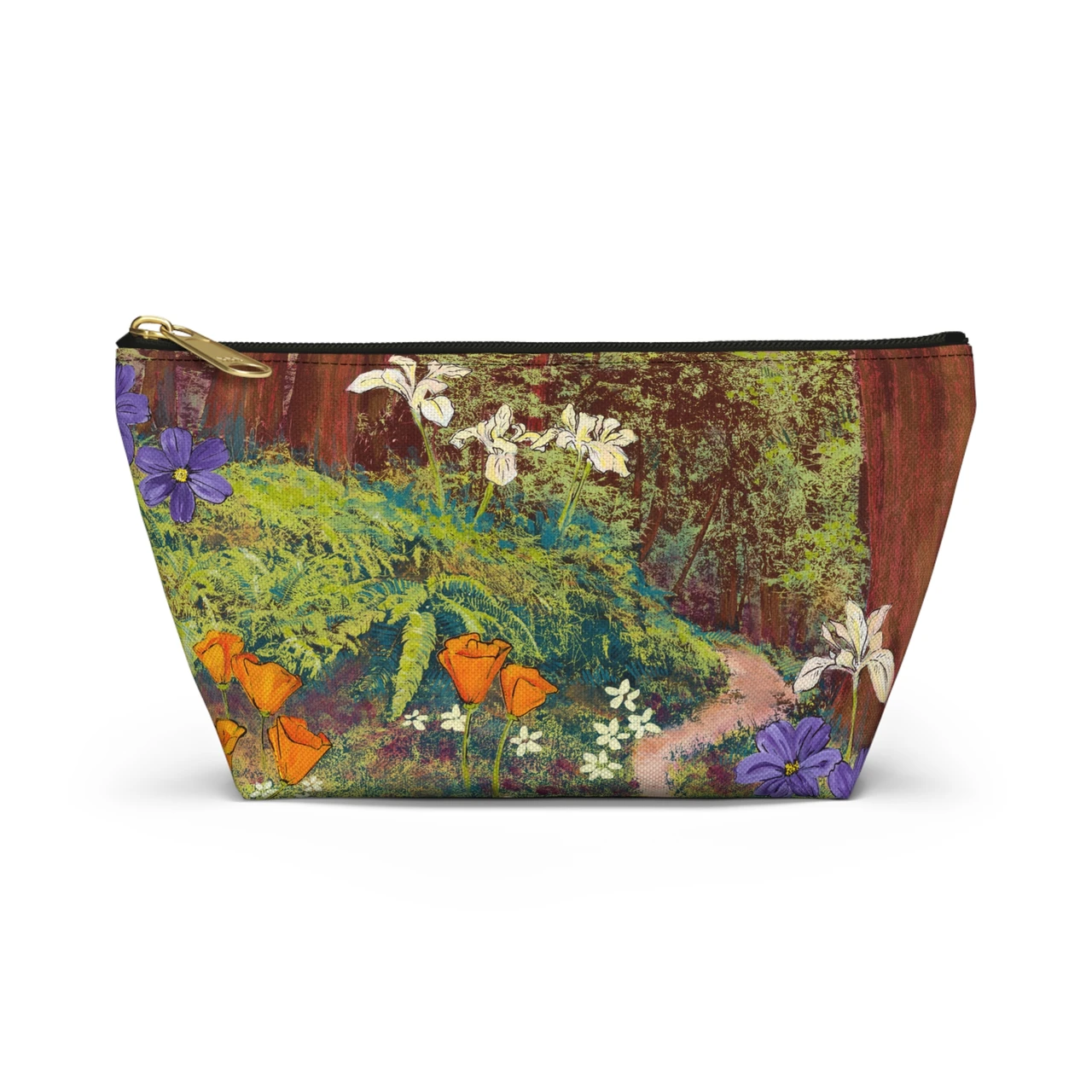Golden Beams zipper pouch