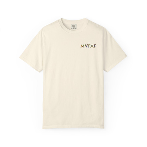 2026 Hilary Williams, MVFAF  -Garment Dyed Unisex T-shirt, front and back printed
