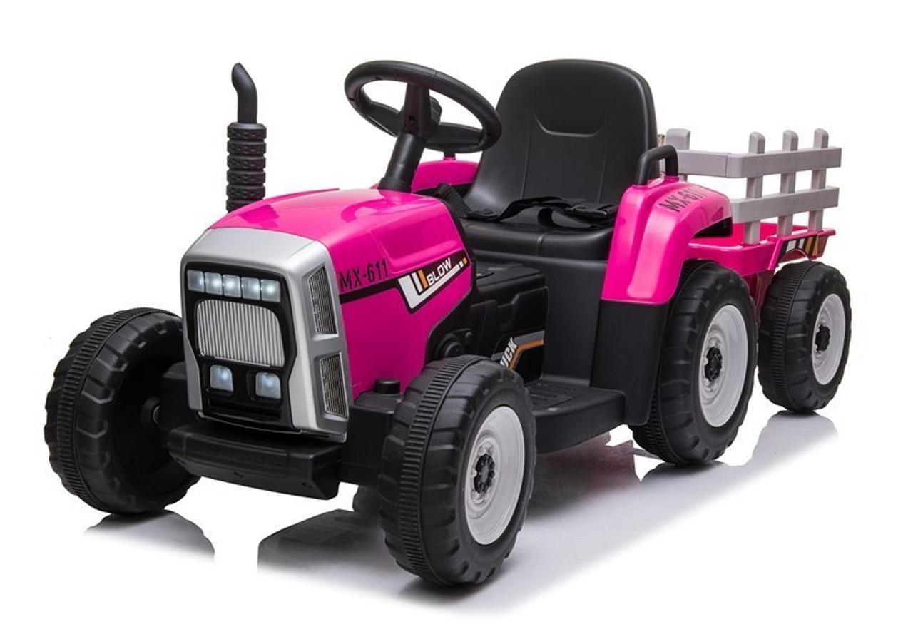 pink 12v tractor