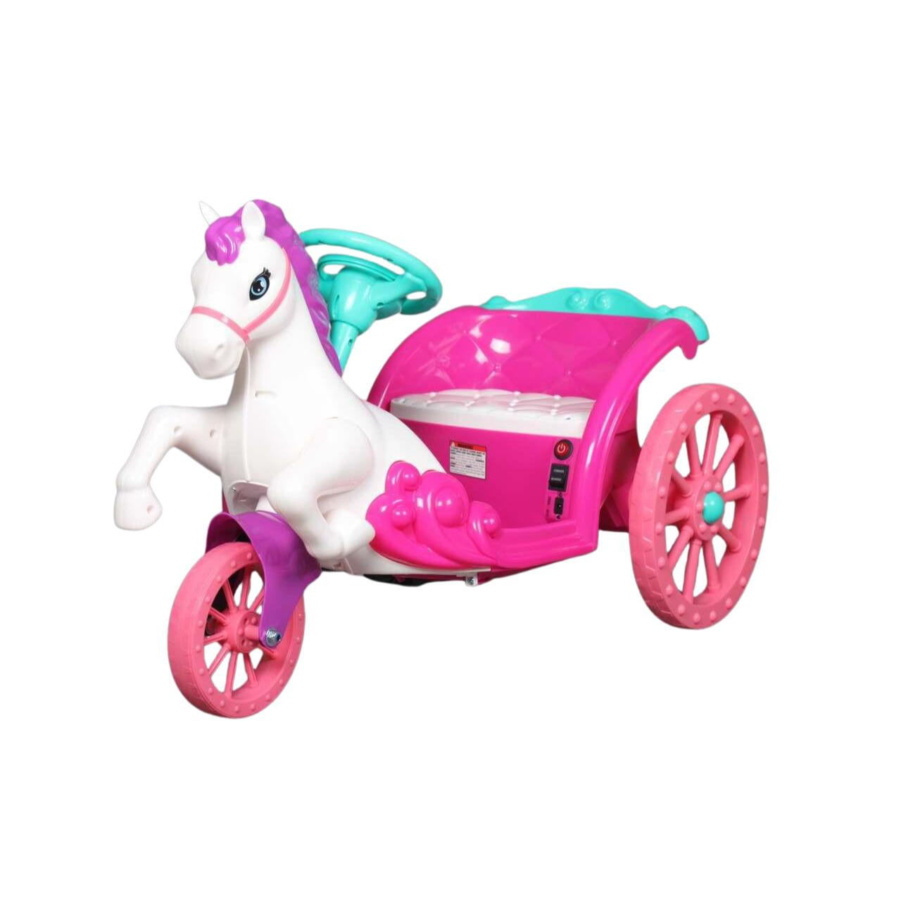 Unicorn Princess 6V Electric Ride On Carriage Pink