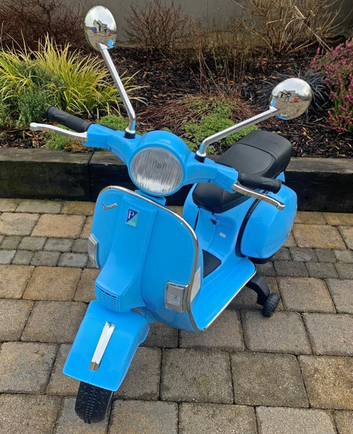 Vespa Licensed Vespa 12V Electric Ride On Motorbike Blue 