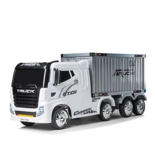 JJ Champion 12V Electric Ride On Truck White