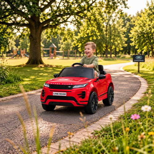 Jaguar Land Rover Range Rover Evoque 12V Electric Ride On Jeep Red 