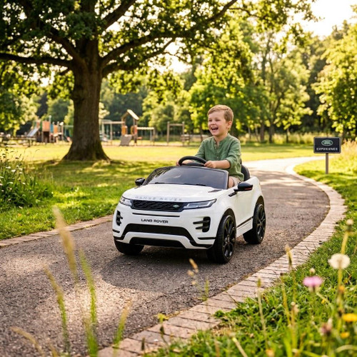 Jaguar Land Rover Range Rover Evoque 12V Electric Ride On Jeep White 