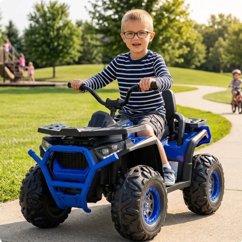 Funstuff Desert Commander 24V Electric Ride On Quad Blue 